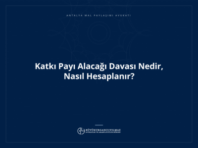 Katkı Payı Alacağı Davası Nedir, Nasıl Hesaplanır?